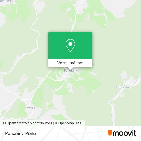 Pohořany mapa