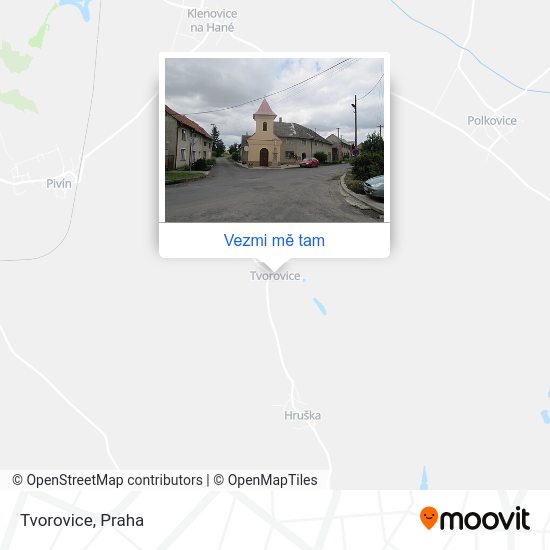 Tvorovice mapa