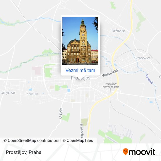 Prostějov mapa