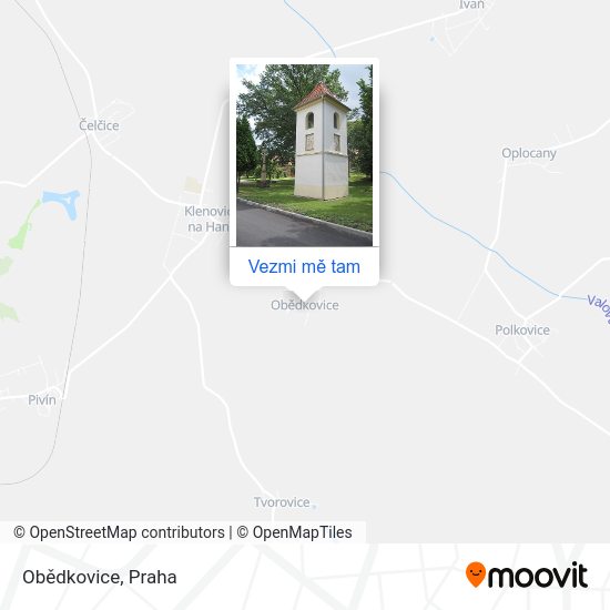 Obědkovice mapa