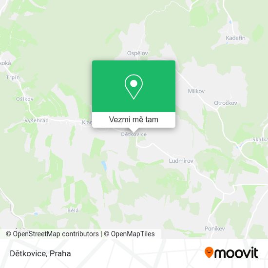 Dětkovice mapa