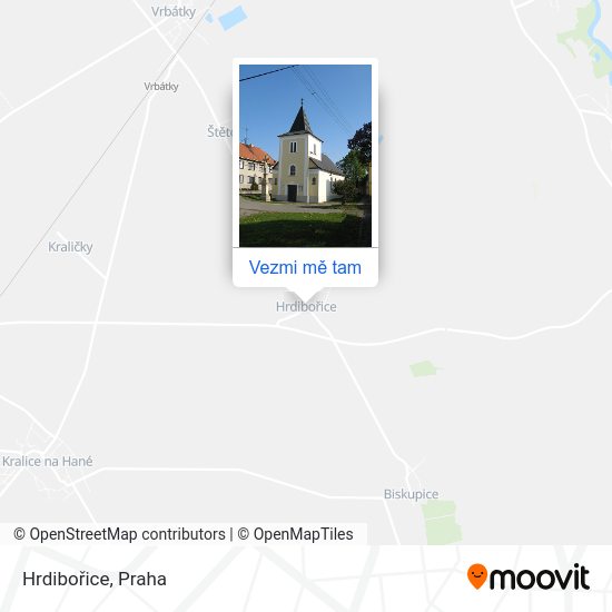 Hrdibořice mapa