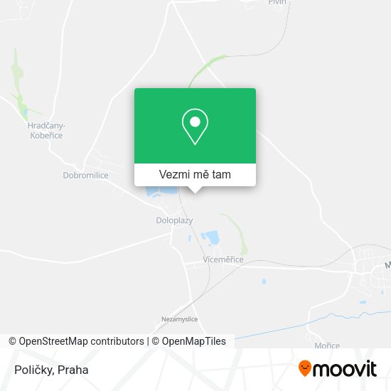 Poličky mapa