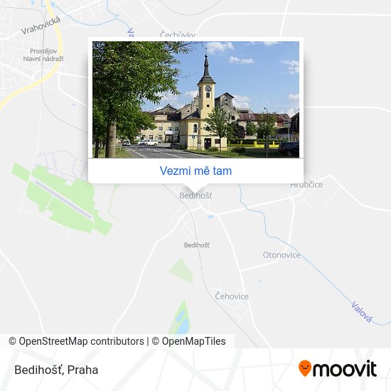 Bedihošť mapa