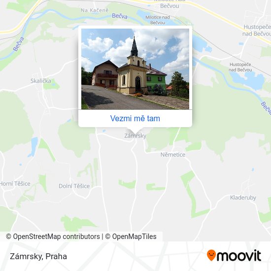 Zámrsky mapa
