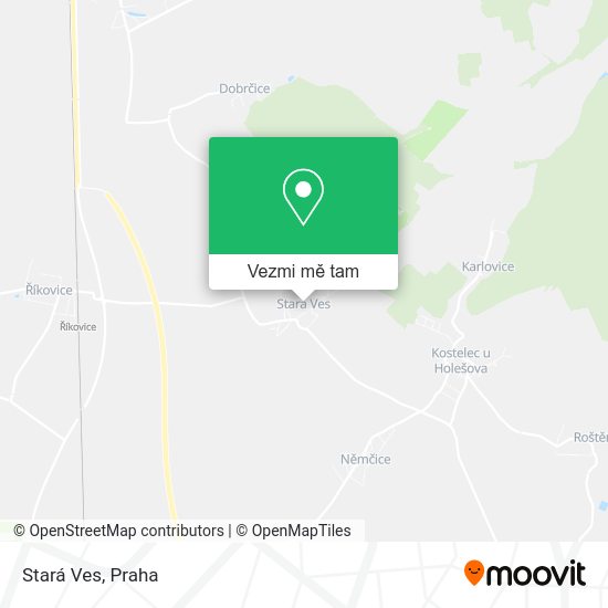 Stará Ves mapa