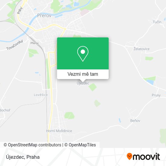 Újezdec mapa