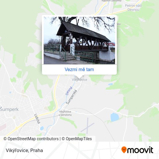 Vikýřovice mapa