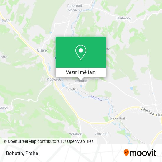 Bohutín mapa