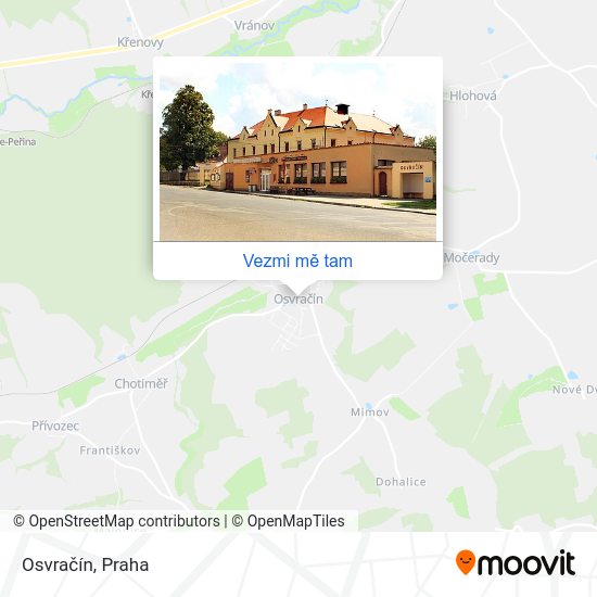 Osvračín mapa