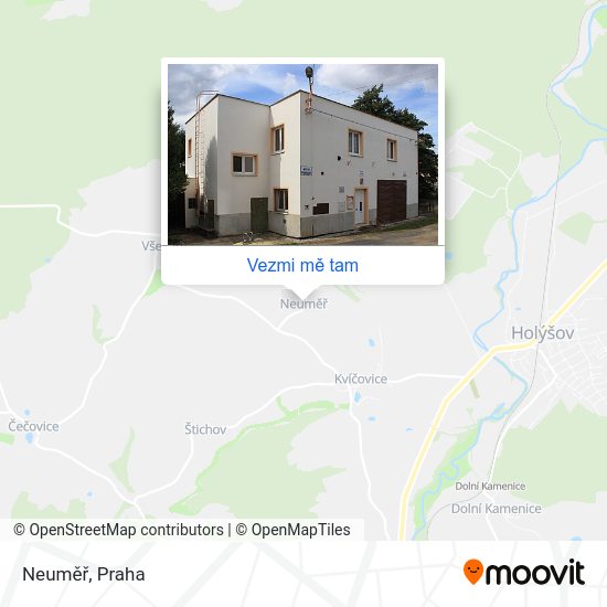 Neuměř mapa