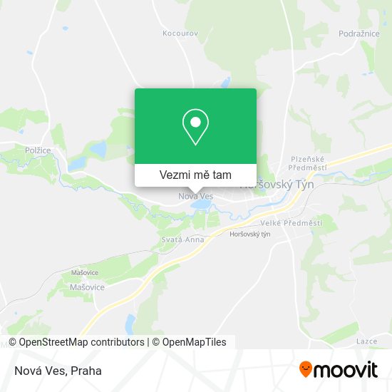Nová Ves mapa