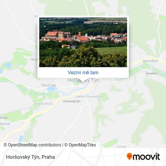 Horšovský Týn mapa