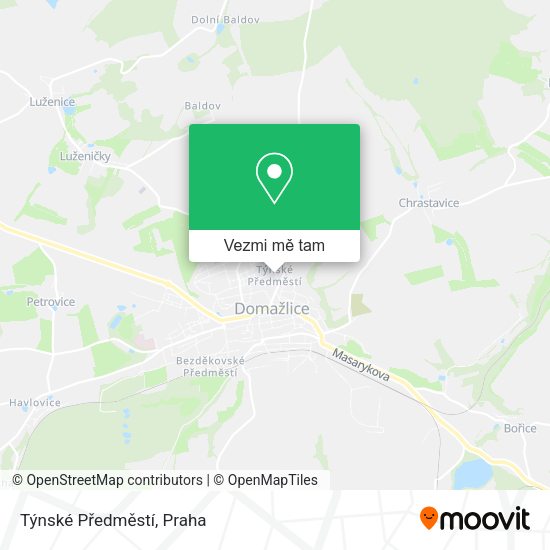Týnské Předměstí mapa