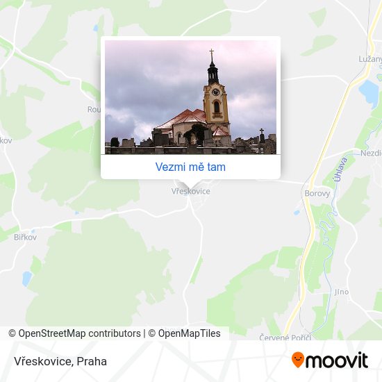 Vřeskovice mapa