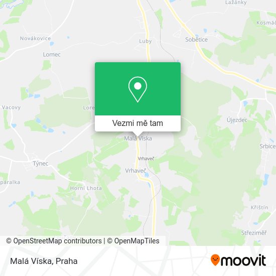 Malá Víska mapa