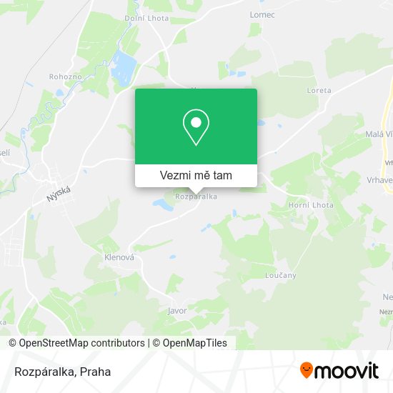 Rozpáralka mapa