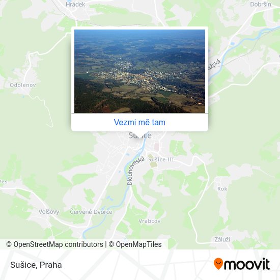 Sušice mapa