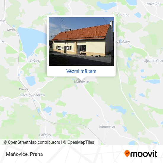 Maňovice mapa