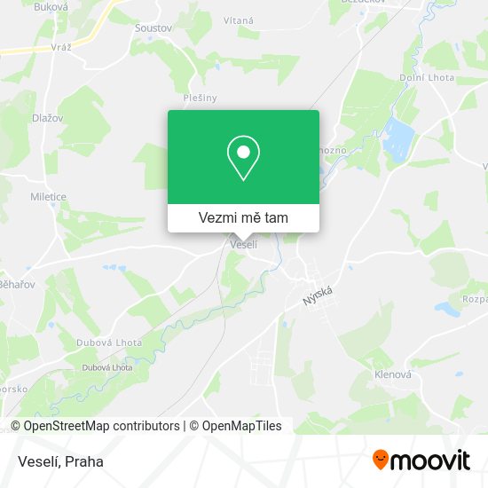 Veselí mapa