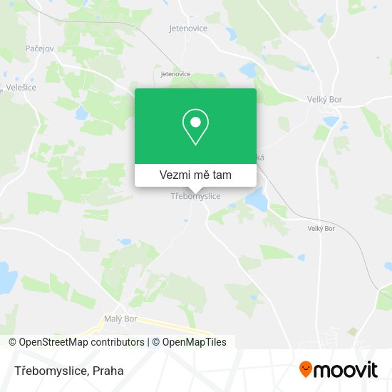 Třebomyslice mapa