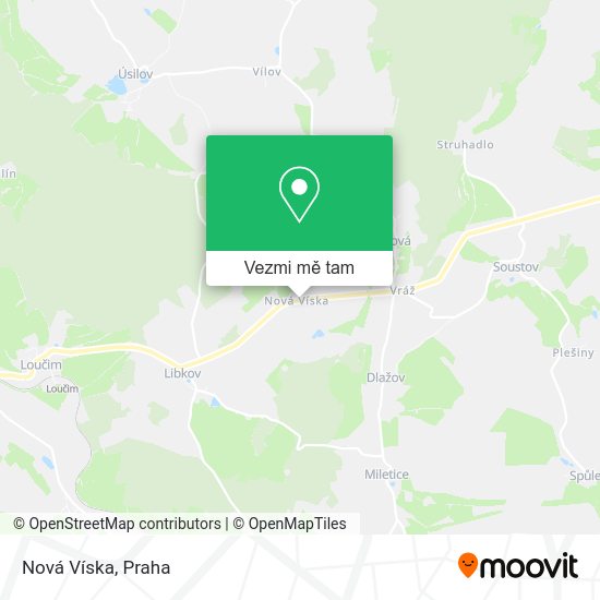 Nová Víska mapa