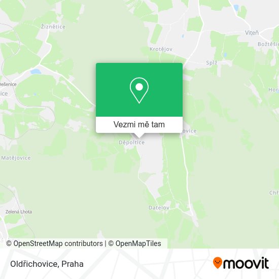 Oldřichovice mapa