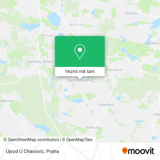 Újezd U Chanovic mapa
