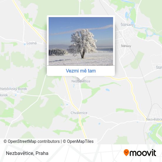 Nezbavětice mapa