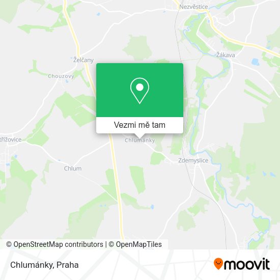 Chlumánky mapa