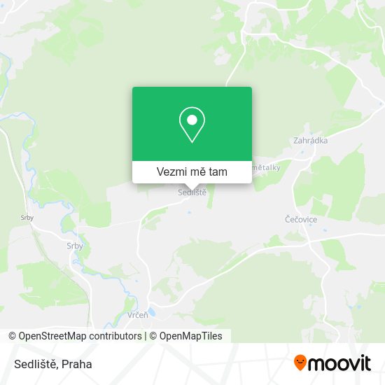 Sedliště mapa