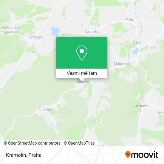 Kramolín mapa