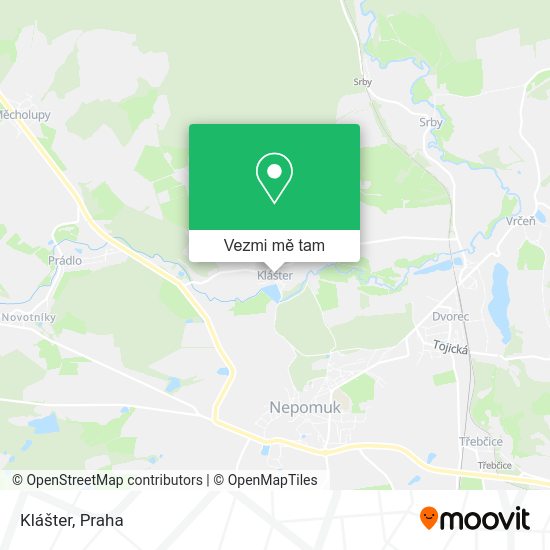 Klášter mapa