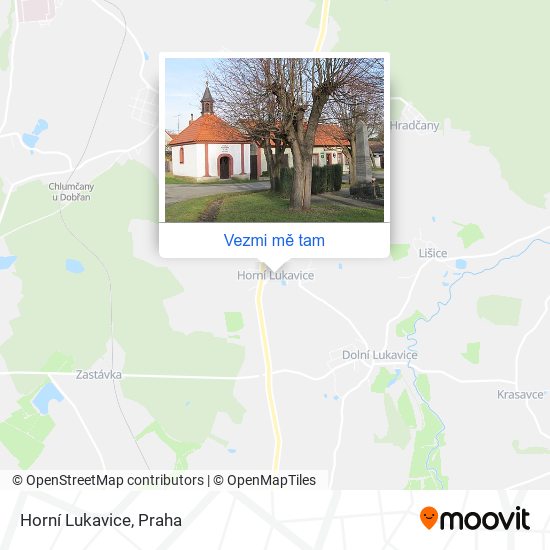 Horní Lukavice mapa