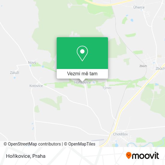 Hoříkovice mapa