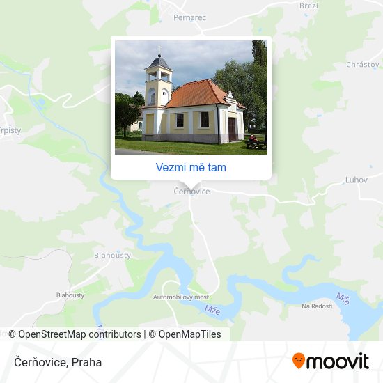 Čerňovice mapa