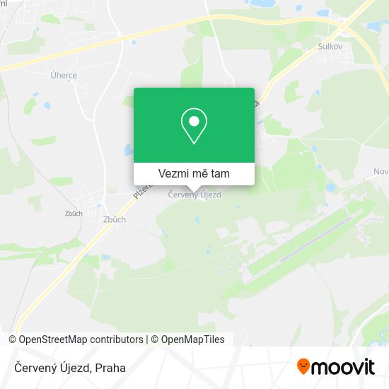 Červený Újezd mapa