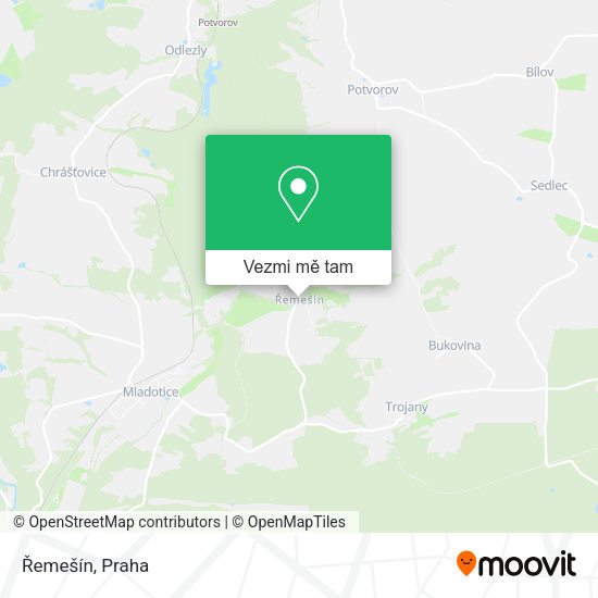 Řemešín mapa