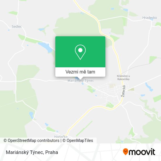 Mariánský Týnec mapa