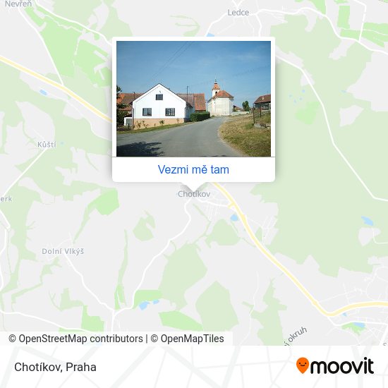 Chotíkov mapa