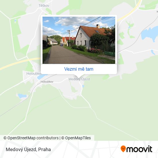 Medový Újezd mapa
