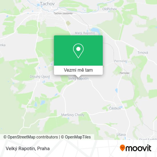 Velký Rapotín mapa
