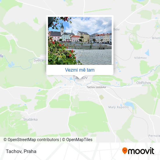 Tachov mapa