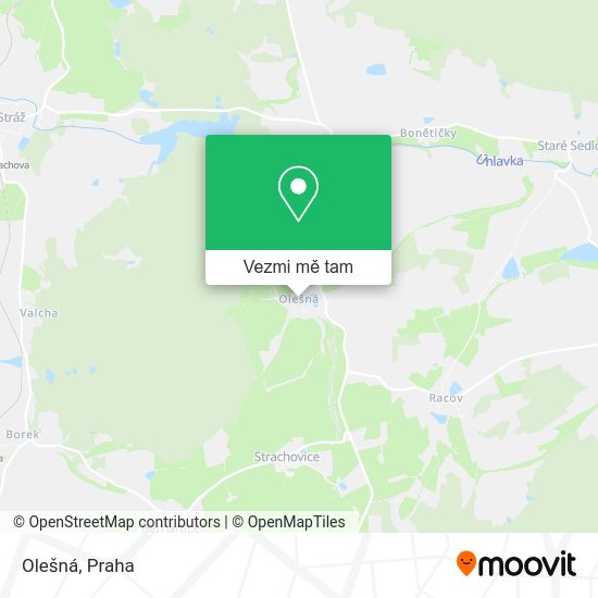 Olešná mapa