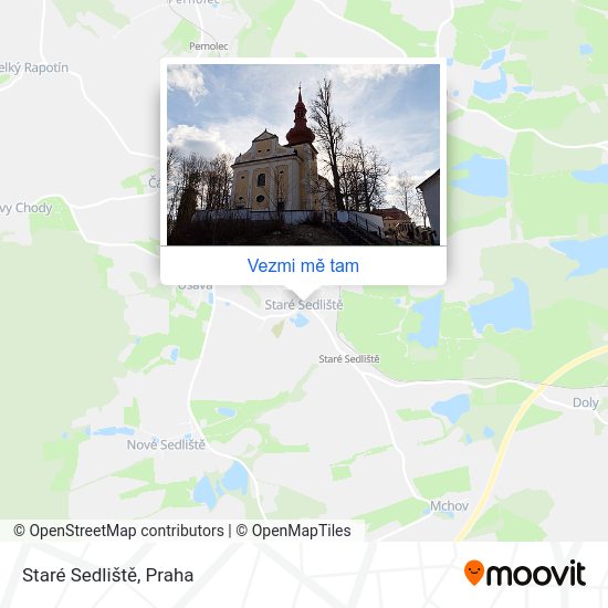 Staré Sedliště mapa
