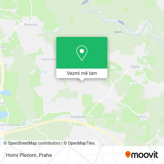 Horní Plezom mapa