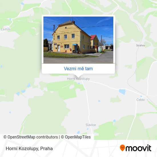 Horní Kozolupy mapa