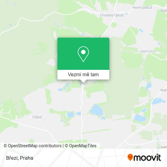 Březí mapa