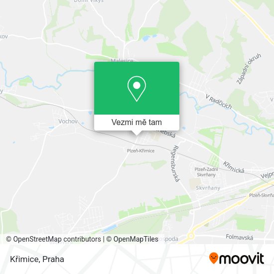Křimice mapa