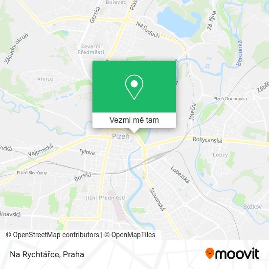 Na Rychtářce mapa